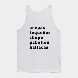 Venezuelan Foods Tank Top